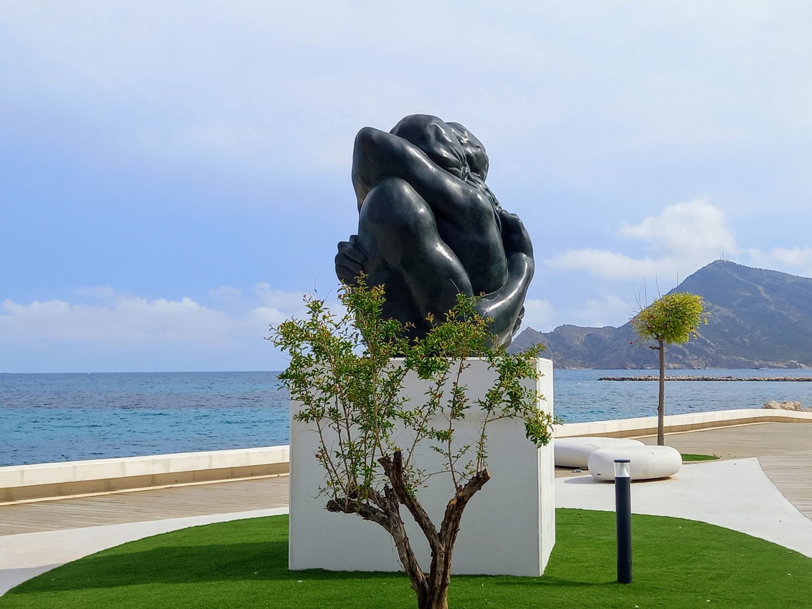 Estatua en el pueblo de Altea